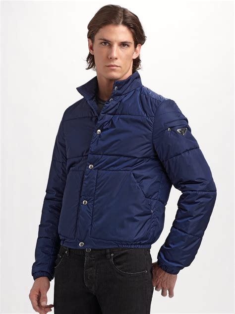 prada men denim jacket|men's prada puffer jacket.